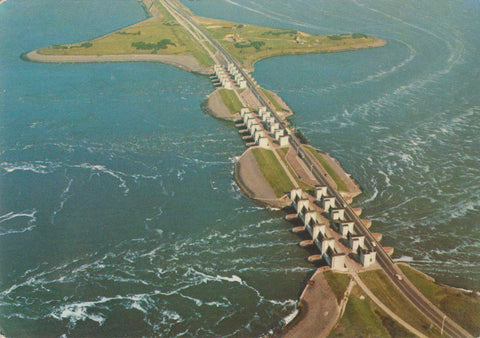 POSTAL 62834 : trombas marinas. Den oever-Wieringen. Holanda