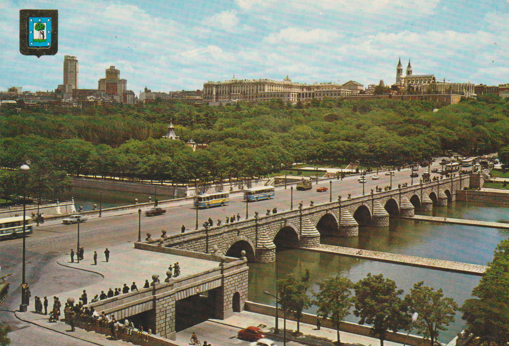 POSTAL 62852 : Madrid. Puente de Segovia y Rio Manzanares. España