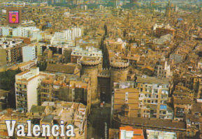 POSTAL 62880 : Valencia. Vista Aerea. España