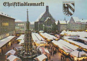 POSTAL 62896 : Nuremberg hermosa fuente y Frauenkirche. Alemania