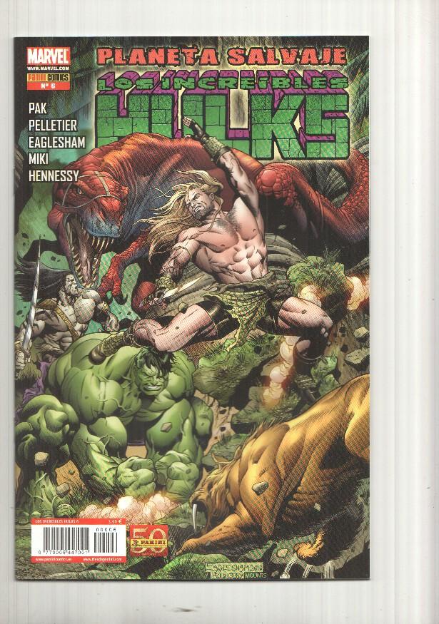 Panini: Los Increibles Hulks num 6 año 1, 2011 - Dios Aplasta: conclusion, Planeta salvaje