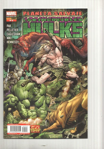 Panini: Los Increibles Hulks num 6 año 1, 2011 - Dios Aplasta: conclusion, Planeta salvaje