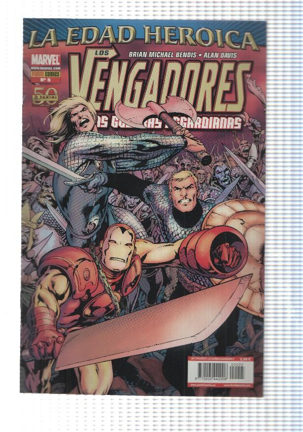 Panini: Vengadores num 5 año 1, 2010, Guerras Asgardianas. La Edad Heroica