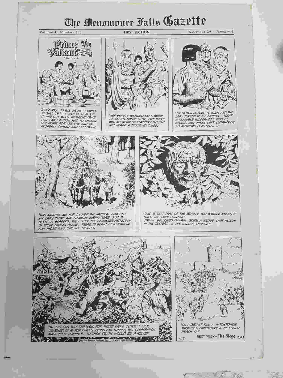 The Menomonee Falls Gazette volumen 4 numero 161 first section  (12.1974)