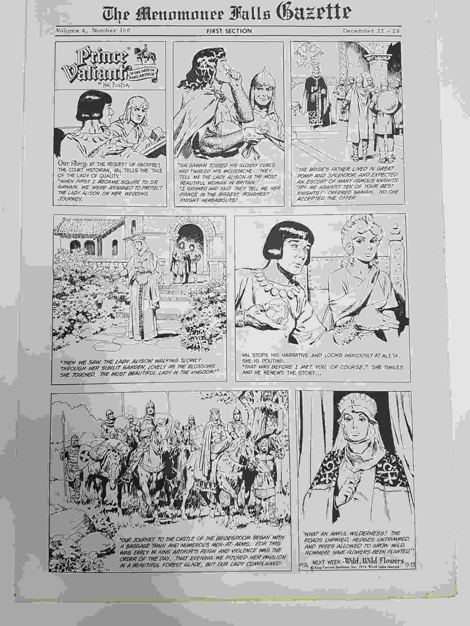 The Menomonee Falls Gazette volumen 4 numero 160 first section  (12.1974)