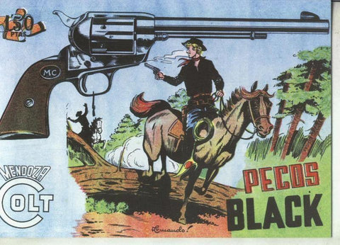 Facsimil: Mendoza Colt numero 082: Pecos Black
