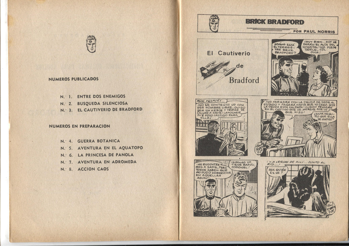 Heroes Modernos serie Brick Bradford numero 03: El cautiverio de Bradford