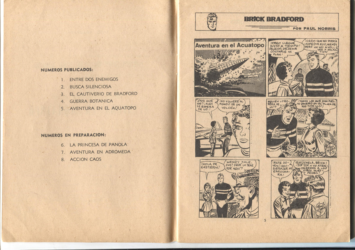Heroes Modernos serie Brick Bradford numero 05: Aventura en el acuatopo