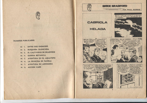 Heroes Modernos serie Brick Bradford numero 10: Cabriola helada