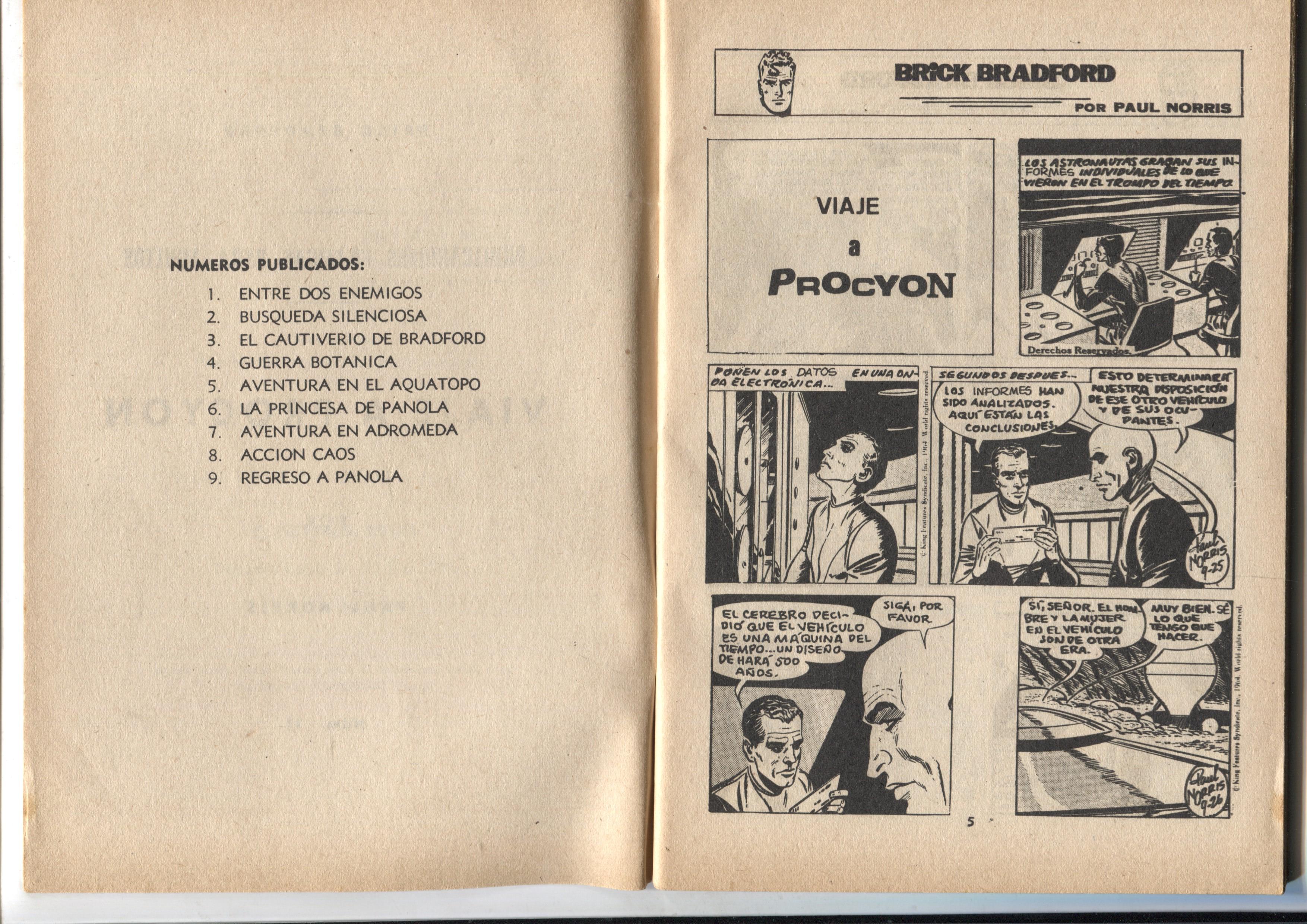 Heroes Modernos serie Brick Bradford numero 11: viaje a Procyon