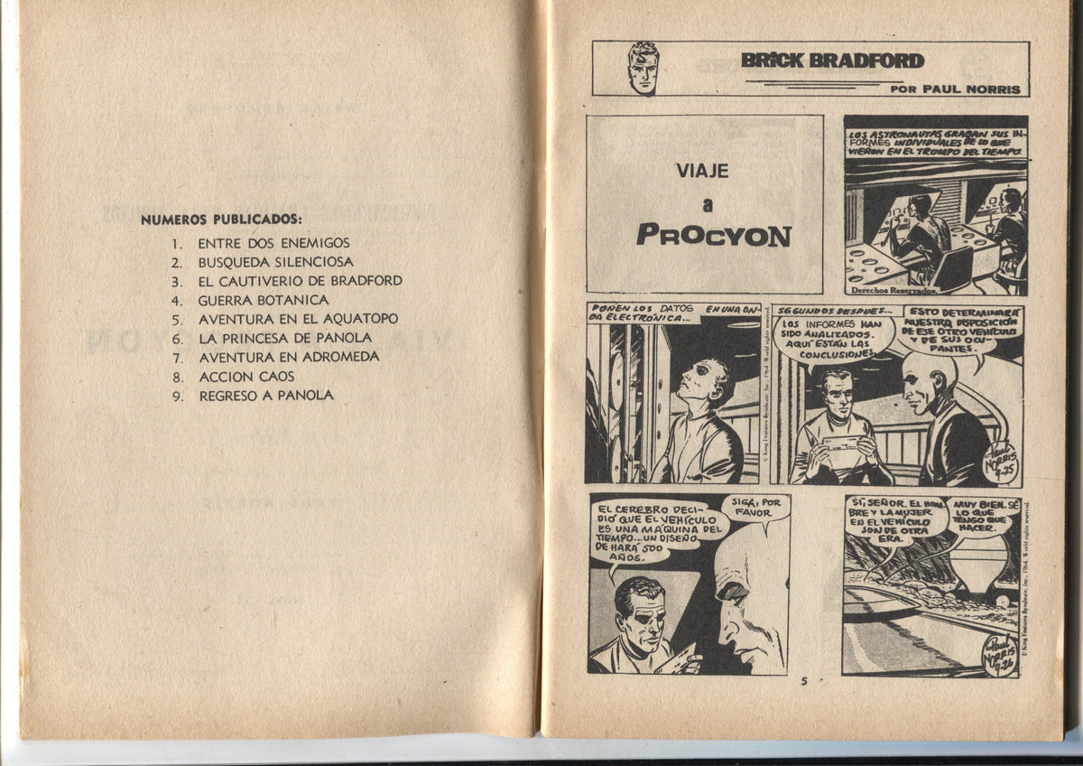 Heroes Modernos serie Brick Bradford numero 11: viaje a Procyon