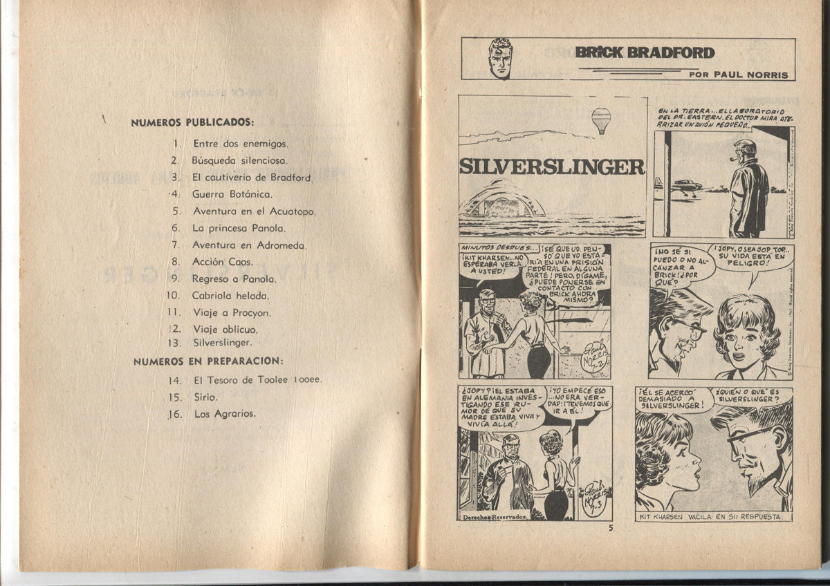Heroes Modernos serie Brick Bradford numero 13: Silverslinger
