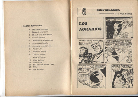 Heroes Modernos serie Brick Bradford numero 16: Los agrarios