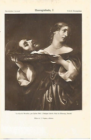 LAMINA ESPASA 4475: La hija de Herodias por C. Dolci