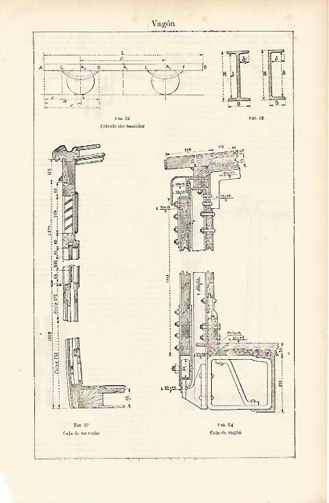 LAMINA ESPASA 4670: Bastidor y caja de vagon