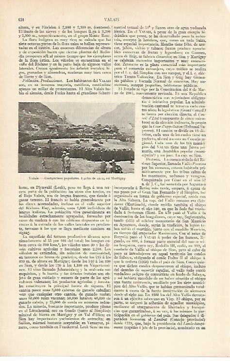 LAMINA ESPASA 4685: Lucha de vacas en MartignyFrancia
