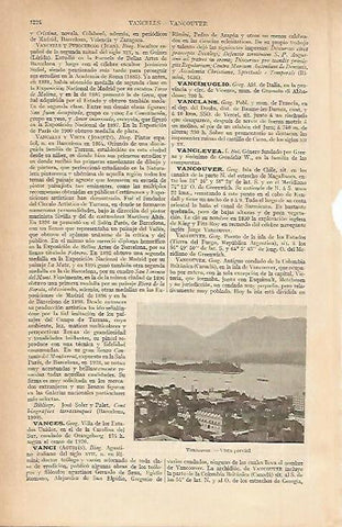 LAMINA ESPASA 4856: Vista parcial de Vancouver Chile