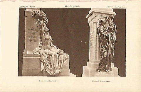 LAMINA ESPASA 4983: Monumento a Blas Lazaro y Tolosa Latour por J. Ortells