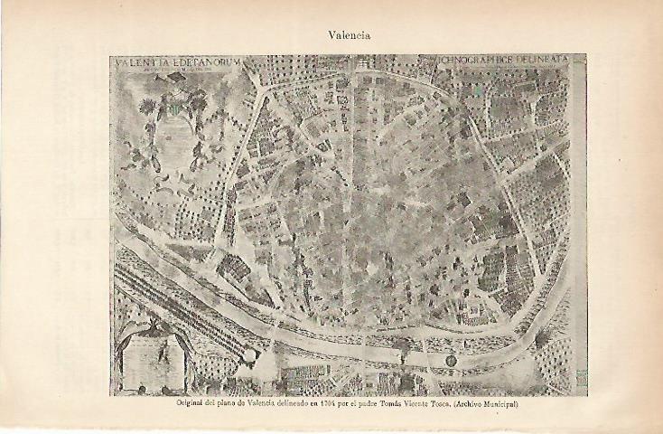 LAMINA ESPASA 4716: Plano de Valencia de 1704