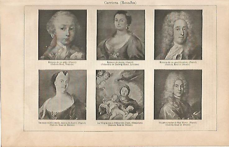 LAMINA ESPASA 4377: Retratos pintados por Rosalba Carriera