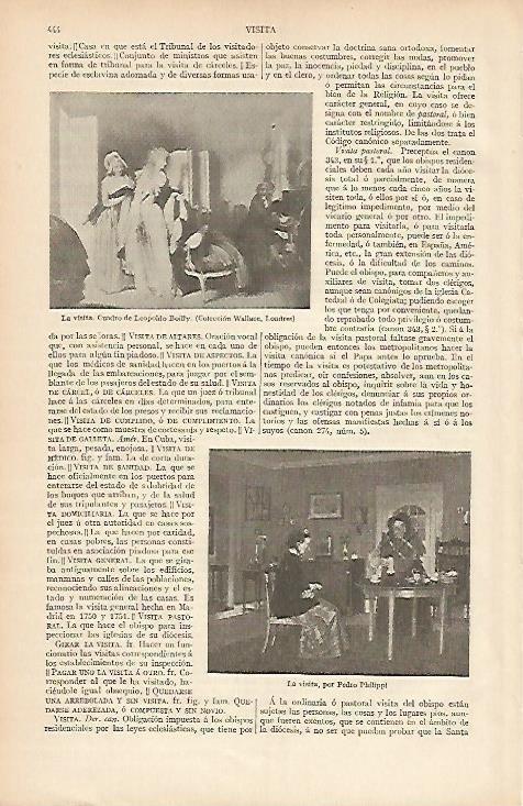 LAMINA ESPASA 4117: La visita por Boilly