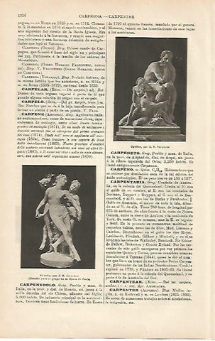 LAMINA ESPASA 4360: Esculturas de J.B. Carpeaux