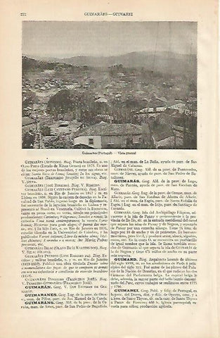 LAMINA ESPASA 483: Vista general de Guimaraes Portugal