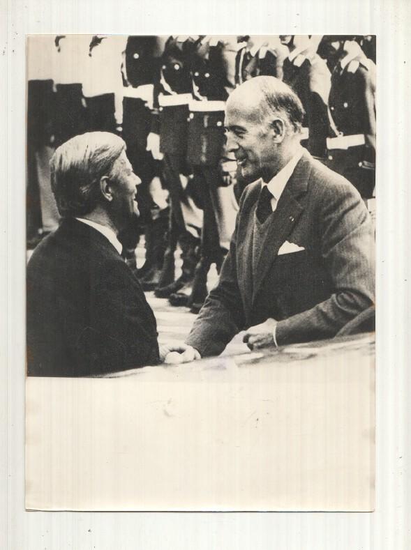 Foto Prensa numero 126: Canciller aleman Helmus Schmidt