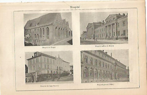 LAMINA ESPASA 4467: Hospital de Burges Moscu Milan y Oporto