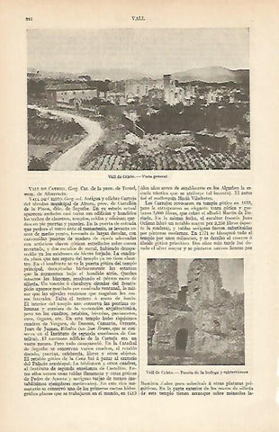 LAMINA ESPASA 4781: Vista general de Vall de Cristo Castellon