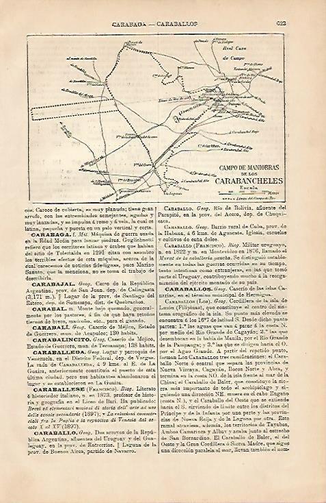 LAMINA ESPASA 4268: Mapa del Campo de Maniobras de Carabancheles