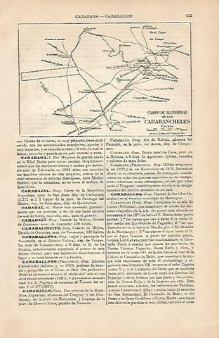 LAMINA ESPASA 4268: Mapa del Campo de Maniobras de Carabancheles