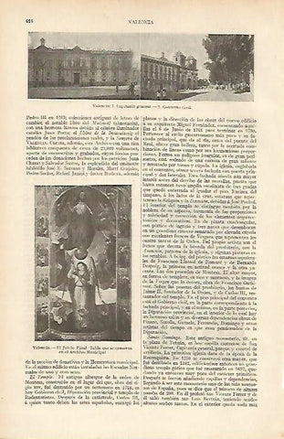 LAMINA ESPASA 4732: Capitania General y Gobierno Civil de Valencia
