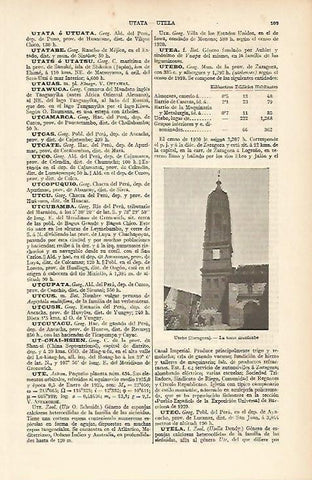 LAMINA ESPASA 4639: Torre mozarabe de Uterbo Zaragoza
