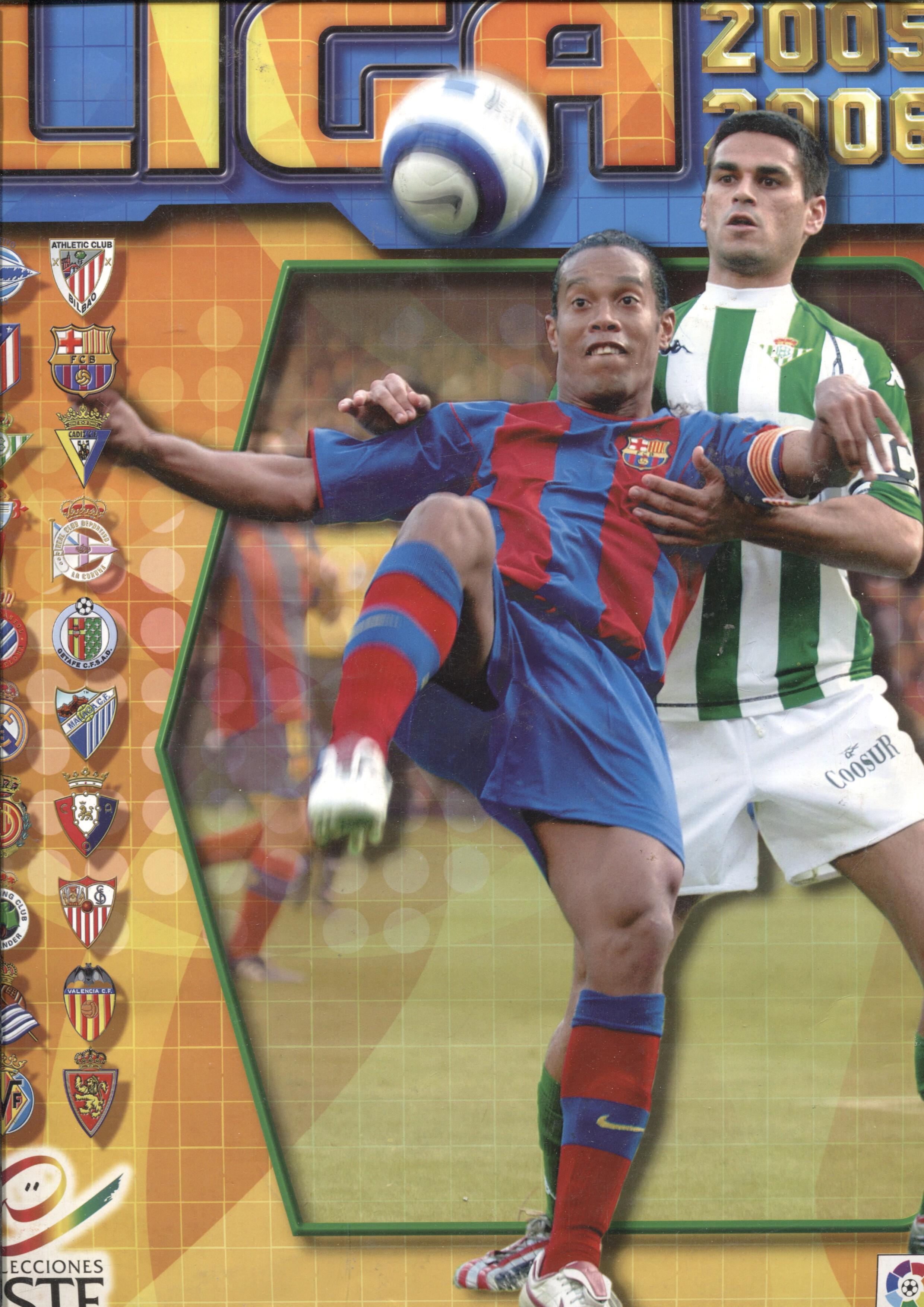 Album de cromos: Liga 2005/2006 (album incompleto, cello cubriendo union alguna pagina): Motta del Barcelona