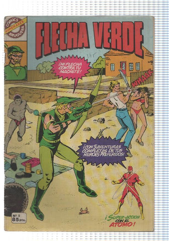 Bruguera: Super Ases num 8, Flecha Verde - El Atomo viceversa de poderes. DC Comics