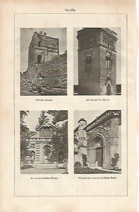 LAMINA ESPASA 575: Lugares historicos de Sevilla