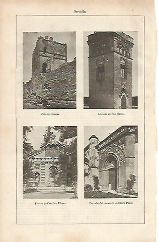 LAMINA ESPASA 575: Lugares historicos de Sevilla