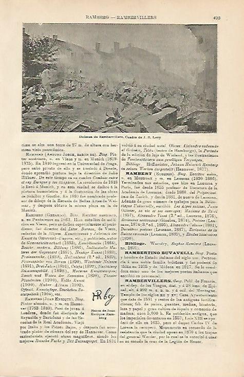 LAMINA ESPASA 5039: Defensa de Rambervillers de Levy