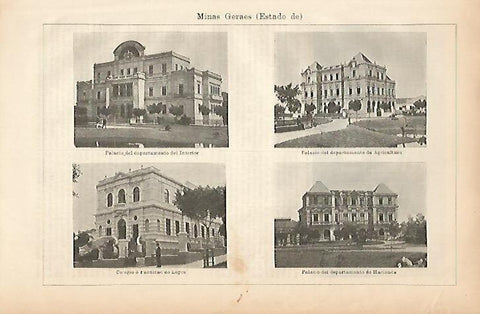 LAMINA ESPASA 5191: Vistas de Minas Geraes Brasil
