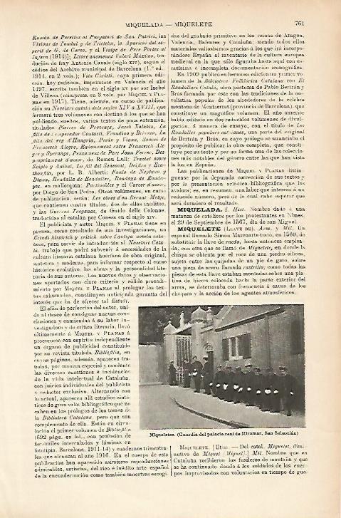 LAMINA ESPASA 5225: Miqueletes en San Sebastian