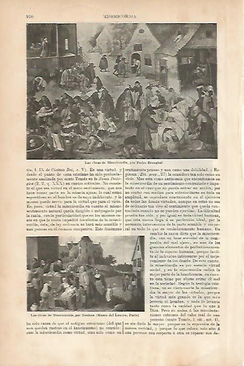 LAMINA ESPASA 5252: Las obras de Misericordia por Brueghel