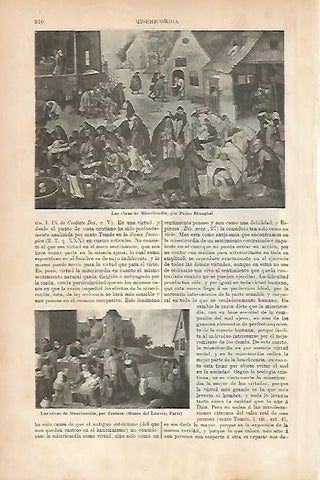 LAMINA ESPASA 5252: Las obras de Misericordia por Brueghel