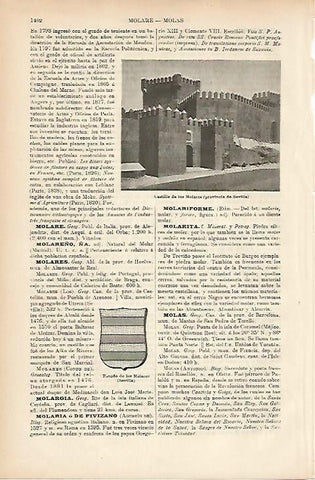 LAMINA ESPASA 5327: Castillo de los Molares Sevilla