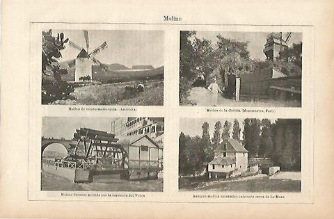 LAMINA ESPASA 5350: Molinos en Francia
