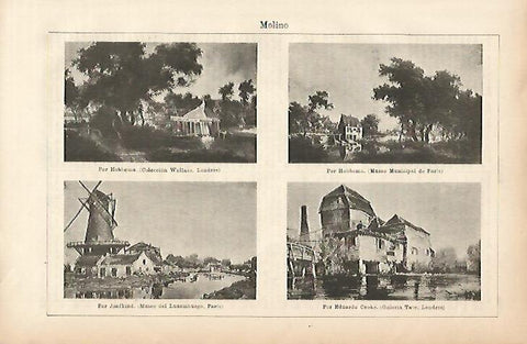 LAMINA ESPASA 5351: Molinos en Europa