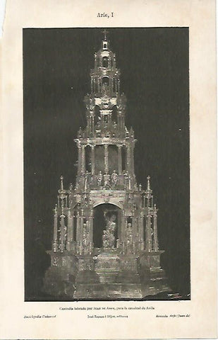 LAMINA ESPASA 5558: Custodia de la Catedral de Avila
