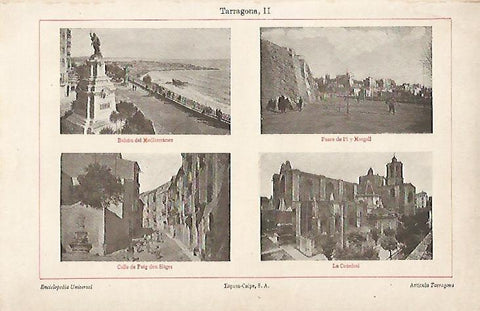 LAMINA ESPASA 5744: Vistas varias de Tarragona