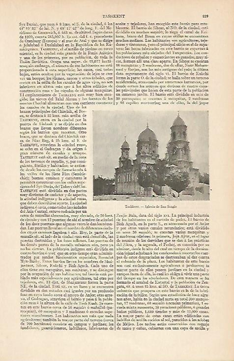 LAMINA ESPASA 5761: Iglesia de San Sergio en Tashkent Rusia