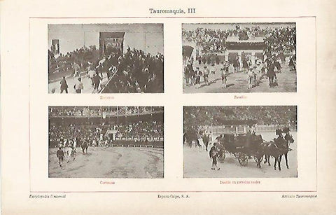 LAMINA ESPASA 5778: Tauromaquia. Paseillos